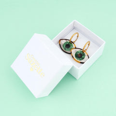 Coucou Suzette Naušnice Green Eye | SHARENO