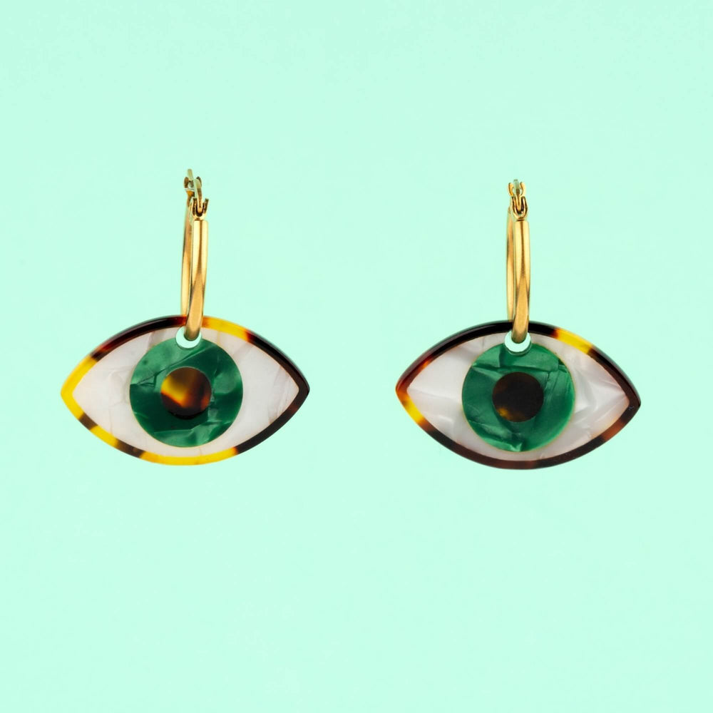 Naušnice Green Eye brenda Coucou Suzette