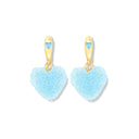 Crystal Haze Jelly Heart Mini naušnice - Baby Blue