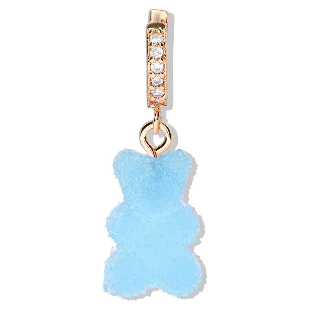 Crystal Haze Nostalgia bear Fizzy naušnica - Blueberry