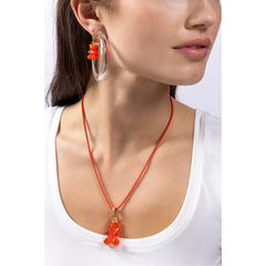 Crystal Haze Nostalgia bear Mega privjesak - Jelly Red | SHARENO
