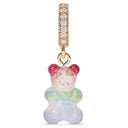 Crystal Haze Nostalgia Bear Pave Pendant - Rainbow