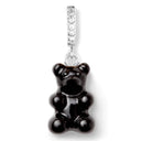 Crystal Haze Nostalgia bear naušnica - Black srebrna