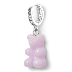 Nostalgia bear naušnica - Lavander srebrna brenda Crystal Haze
