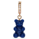 Crystal Haze Nostalgia Bear Earring - Sapphire