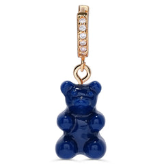 Crystal Haze Nostalgia bear naušnica - Sapphire