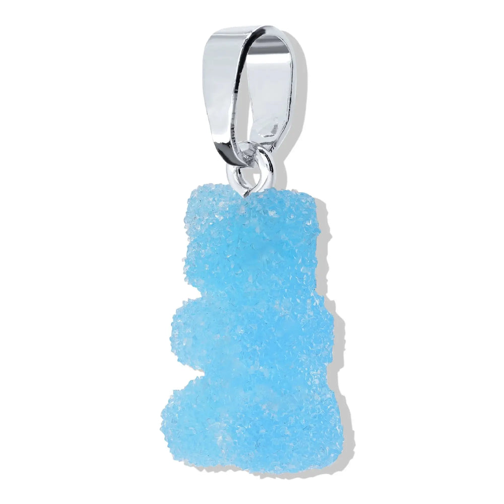 Crystal Haze Nostalgia bear Fizzy privjesak - Blueberry srebrni | SHARENO