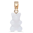 Crystal Haze Nostalgia Bear Pendant - Pearly