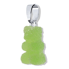 Crystal Haze Nostalgia bear privjesak - Sour Apple srebrni | SHARENO