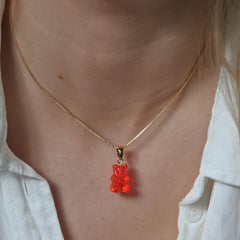 Nostalgia bear privjesak - Jelly red brenda Crystal Haze