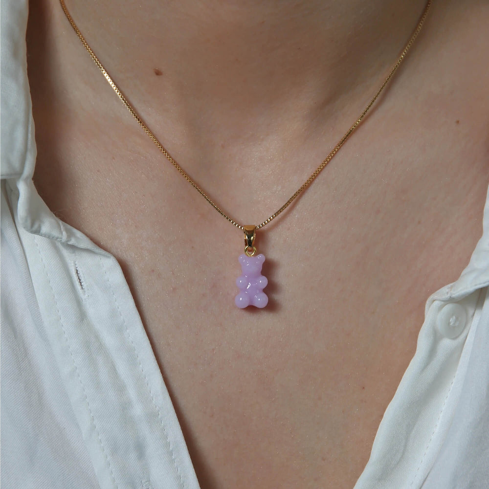 Nostalgia bear privjesak - Lavander brenda Crystal Haze