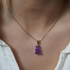 Nostalgia bear privjesak - Plum brenda Crystal Haze