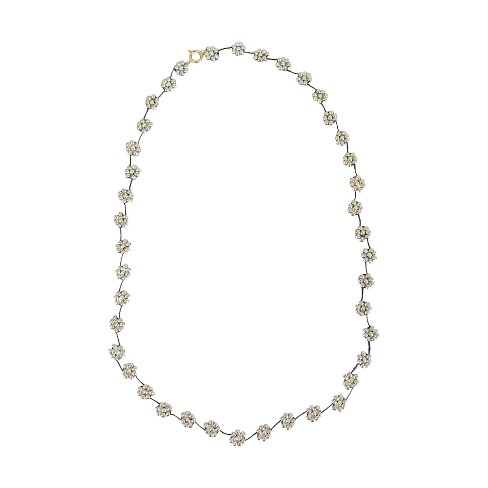 Labro Ogrlica Fiori - Silver black