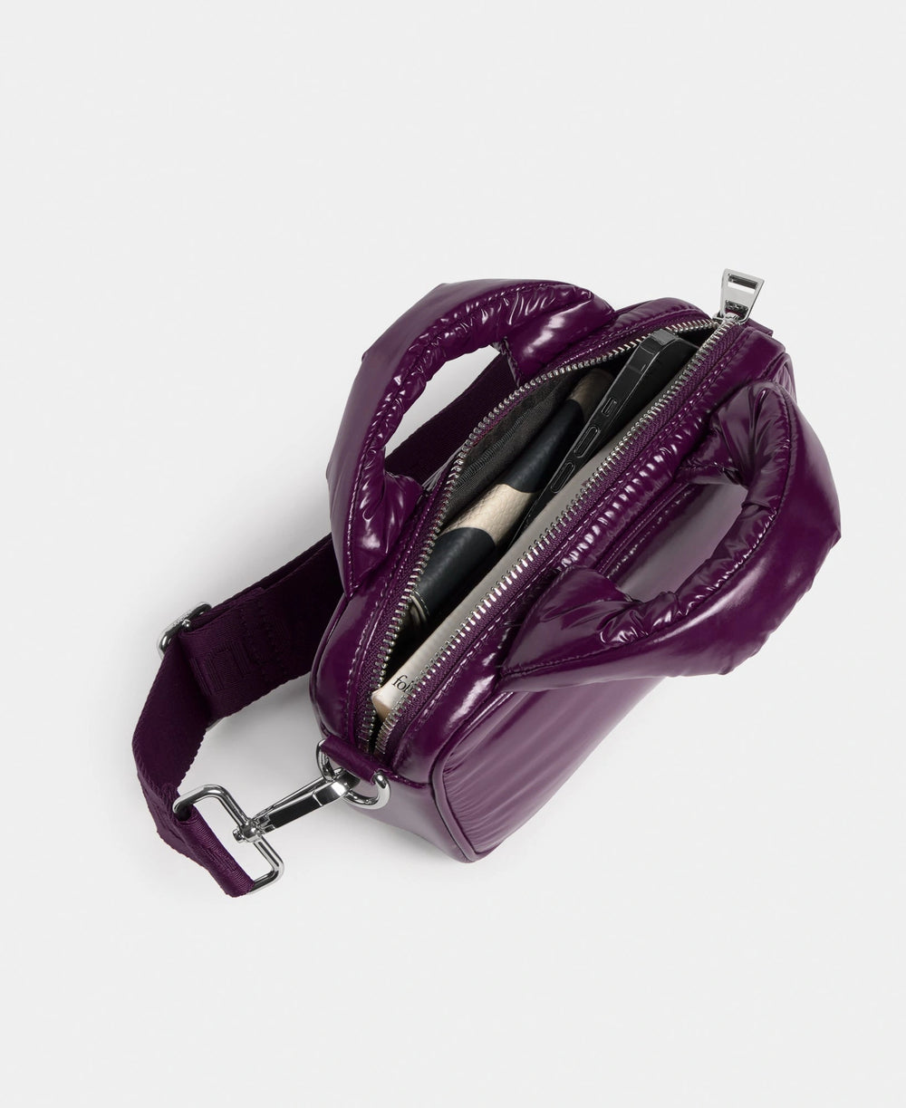 Wouf Mini torba Plum iznutra