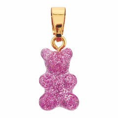 Crystal Haze Nostalgia bear privjesak - Magenta