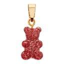 Crystal Haze Nostalgia Bear Pendant - Red Velvet