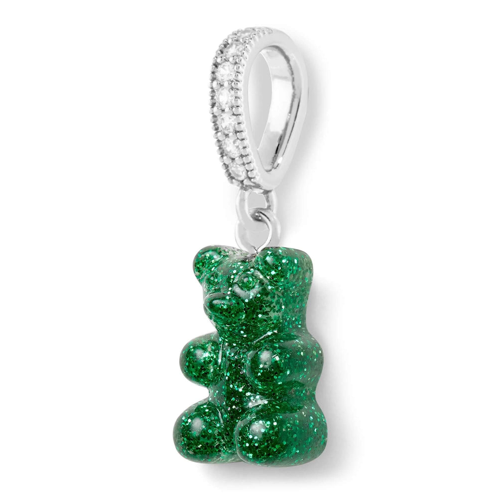 Nostalgia bear Pave privjesak - Green Haze srebrni brenda Crystal Haze