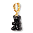 Crystal Haze Nostalgia bear naušnica - Black