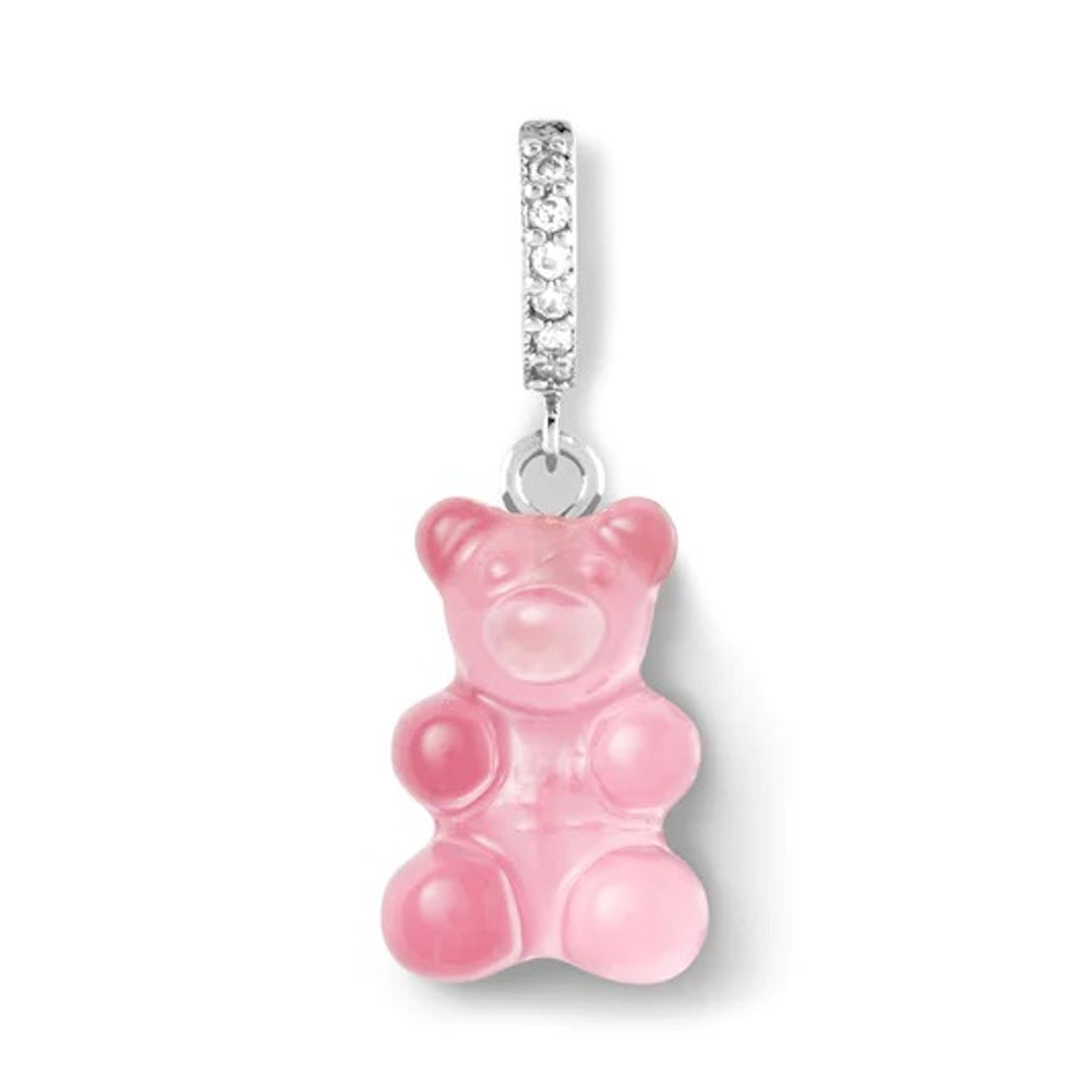 Nostalgia bear naušnica - Bubblegum srebrna brenda Crystal Haze