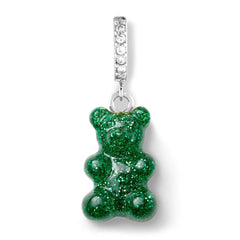 Nostalgia bear naušnica - Green Haze srebrna brenda Crystal Haze