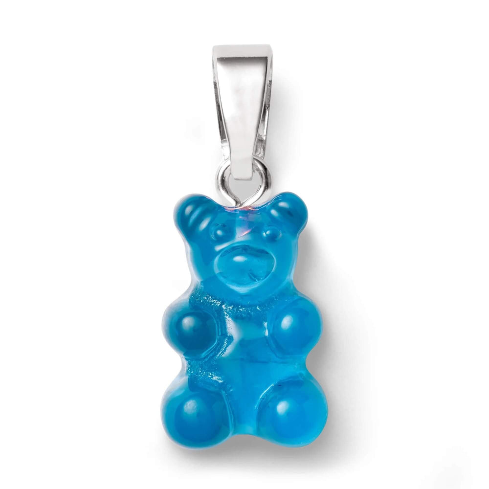 Crystal Haze Nostalgia bear privjesak - Azure srebrni