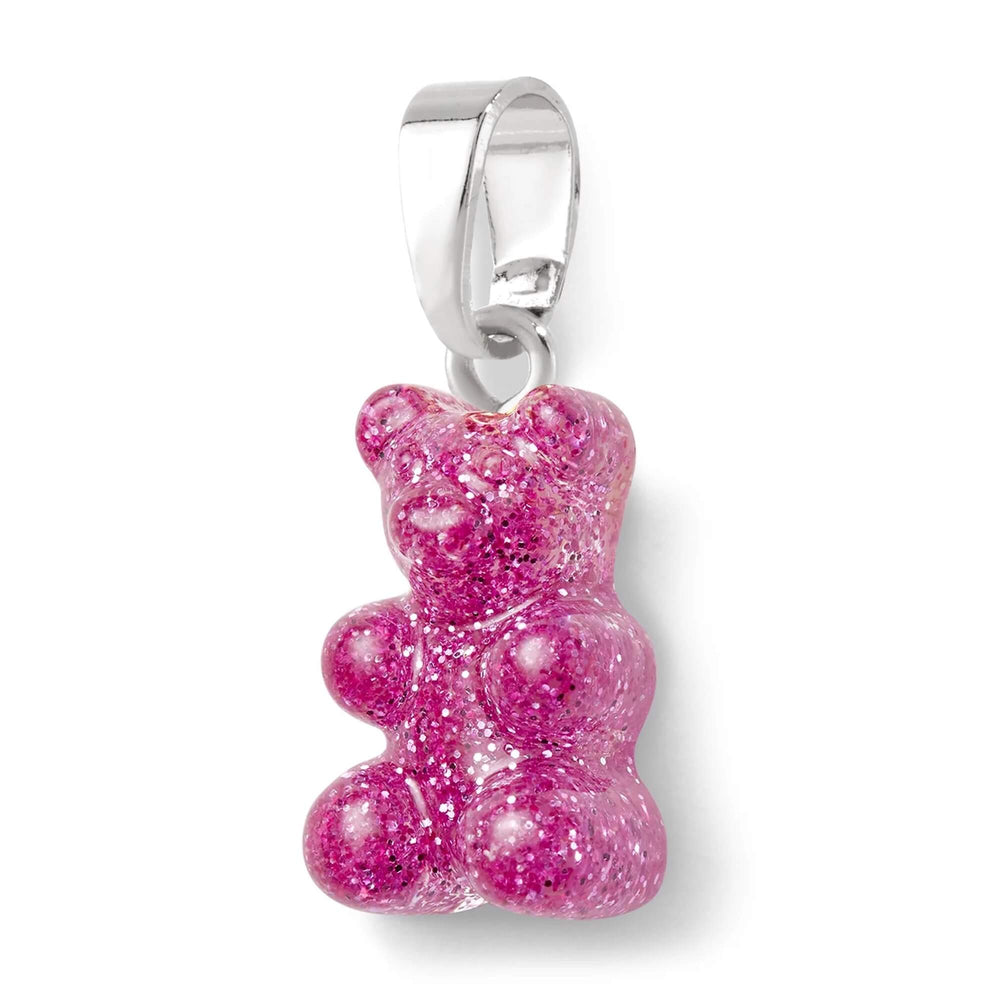 Nostalgia bear privjesak - Magenta srebrni brenda Crystal Haze