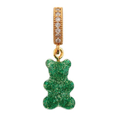 Crystal Haze Nostalgia bear Pave privjesak - Green Haze